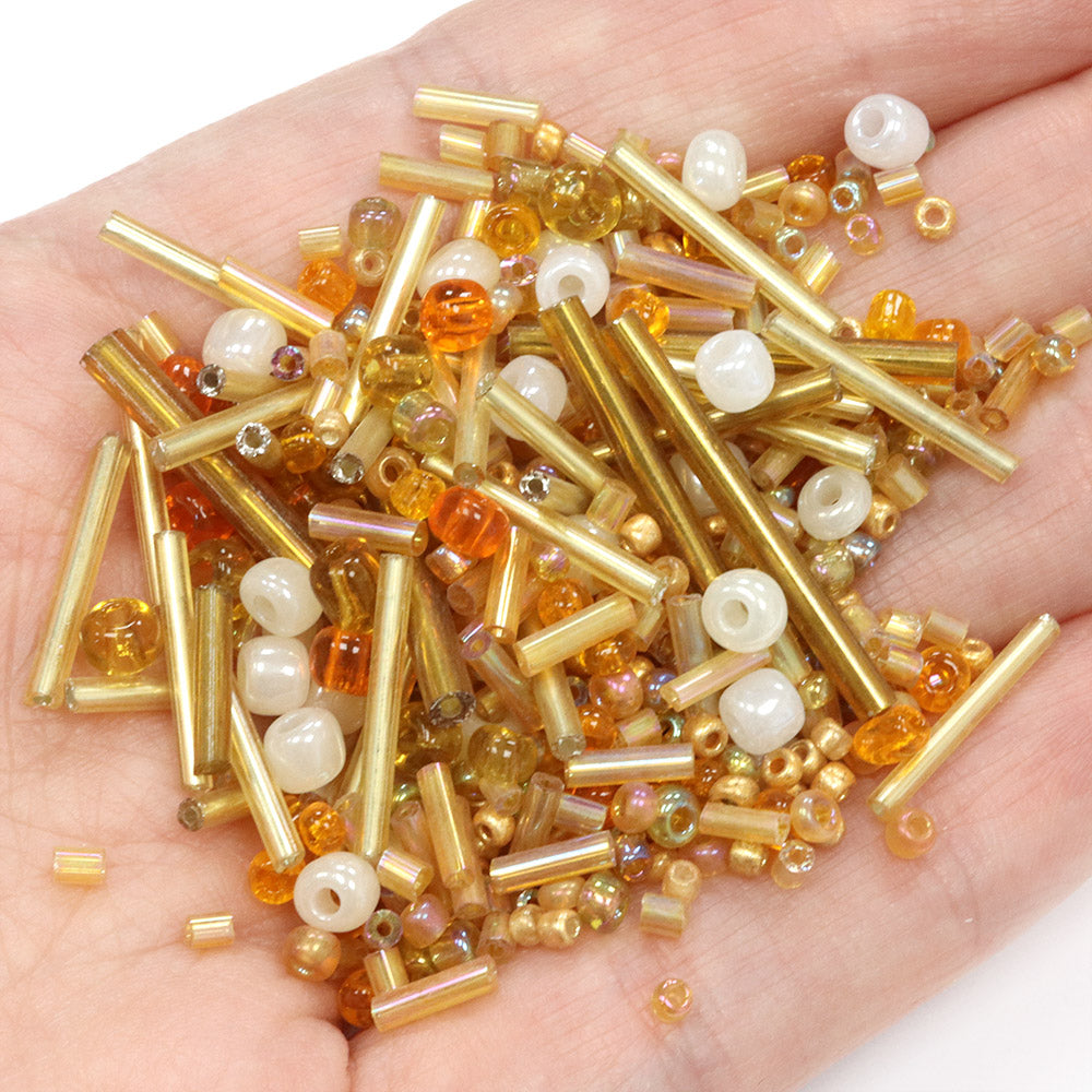 Seed Bead Mix Topaz  - Pack of 30g