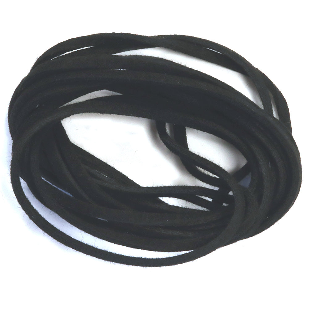 Faux Black Suede 2.5mm - Pack of 2m