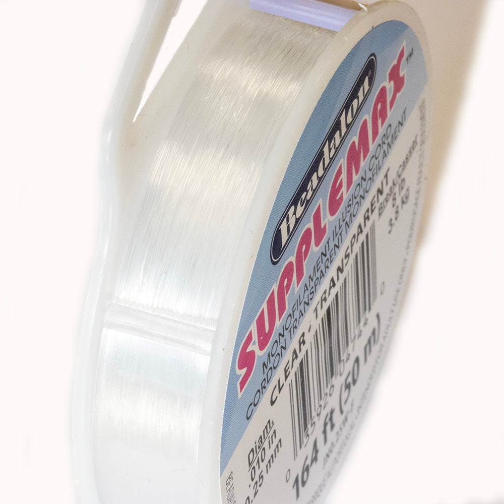 Beadalon SuppleMax Monofilament Clear 0.25mm - Reel of 50m