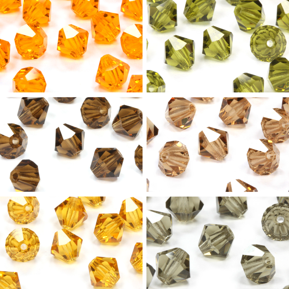 Crystal 5mm Bicone Autumn Bundle - Pack of 6