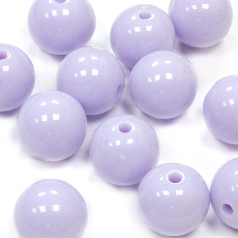 Acrylic Rounds 16mm Ice Cream Lilac - Pack of 20