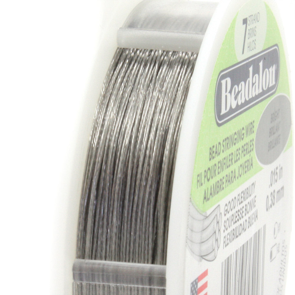 Beadalon Bright Beading Wire 7 strand-Reel of 9m