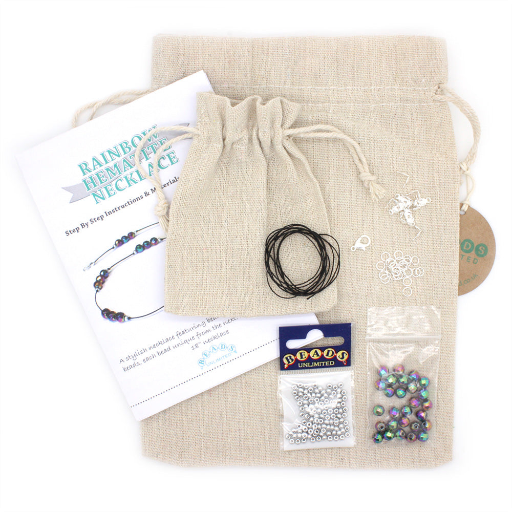 Rainbow Hematite Necklace Kit