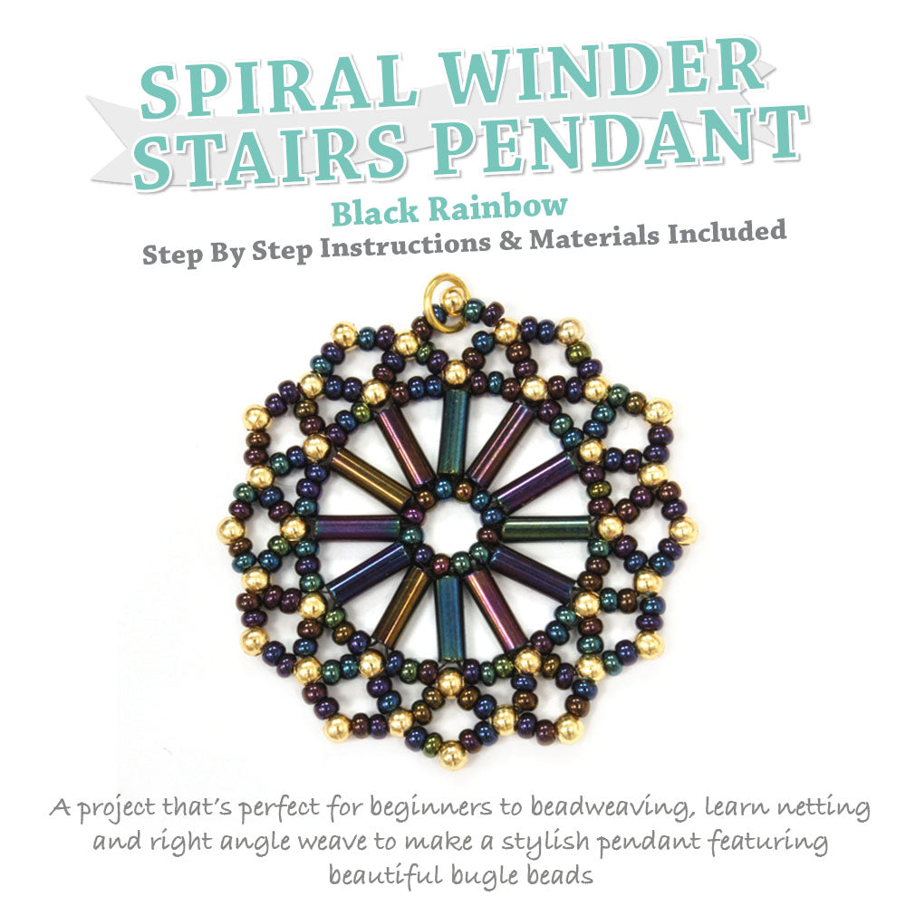 Spiral Winder Stairs Black Pendant Kit