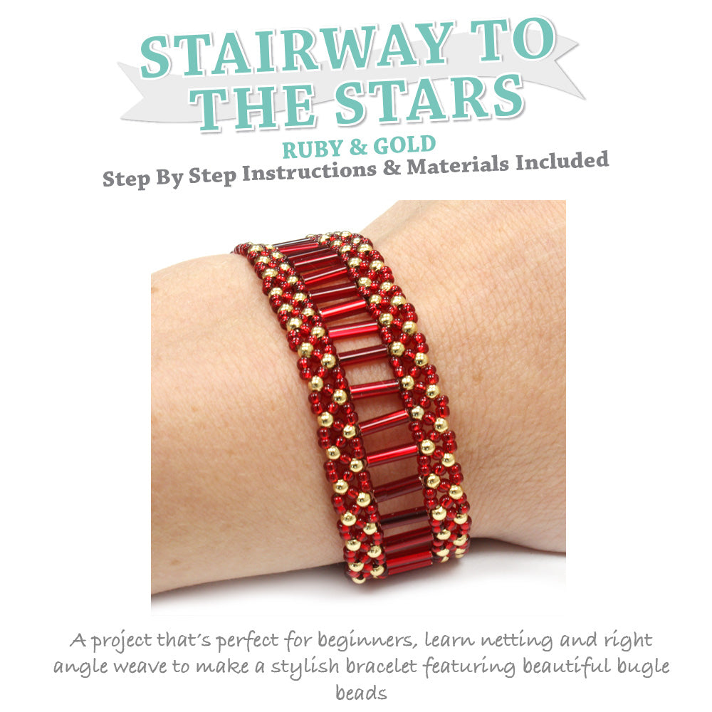 Stairway to the Stars Ruby Bracelet Kit