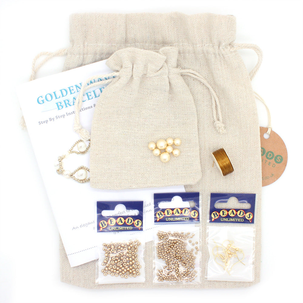 Golden Waves Earrings Kit