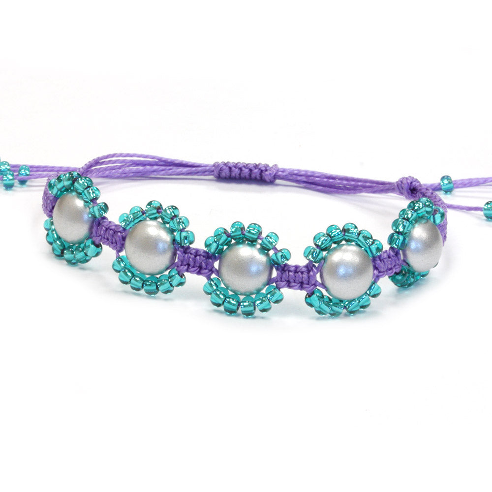 Andromeda`s Dream Violet Macrame Bracelet Kit