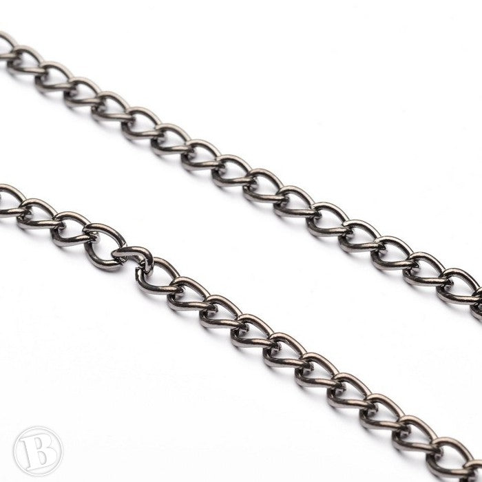 Heavy Chain Black Antique Metal 4.5mm-Pack of 1m