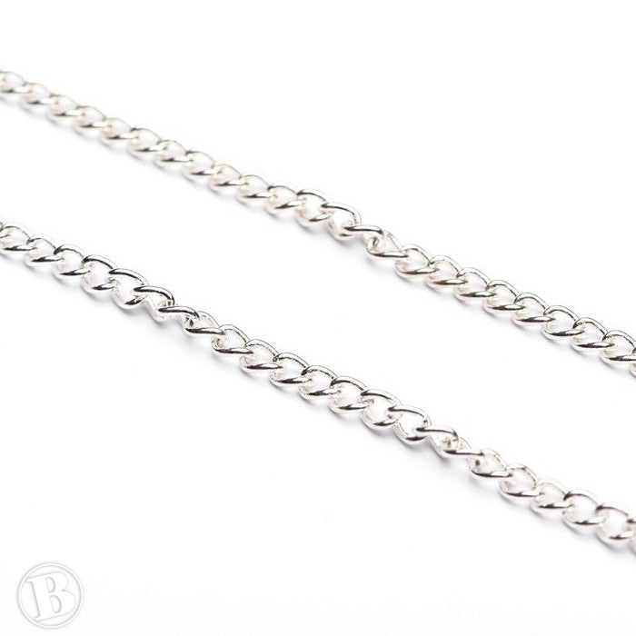 Light Chain Silver Plated 3mm-Pack of 1m