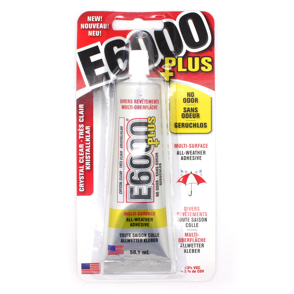 E6000 Plus NO ODOR Multi-Surface All-Weather Crystal Clear Adhesive
