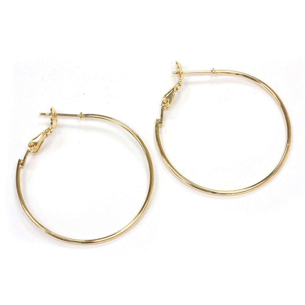 Ear Hoop 35mm Gold Plated - Pack of 2
