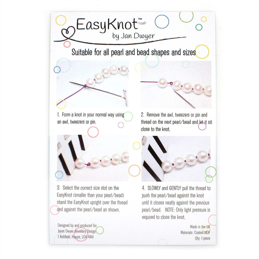 EasyKnot Pearl and Bead Knotting Comb - Pack of 1