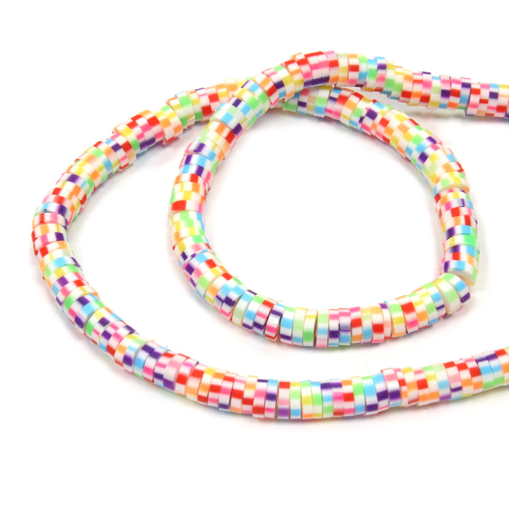 Polymer Clay 4mm Disc Light Mix - 16