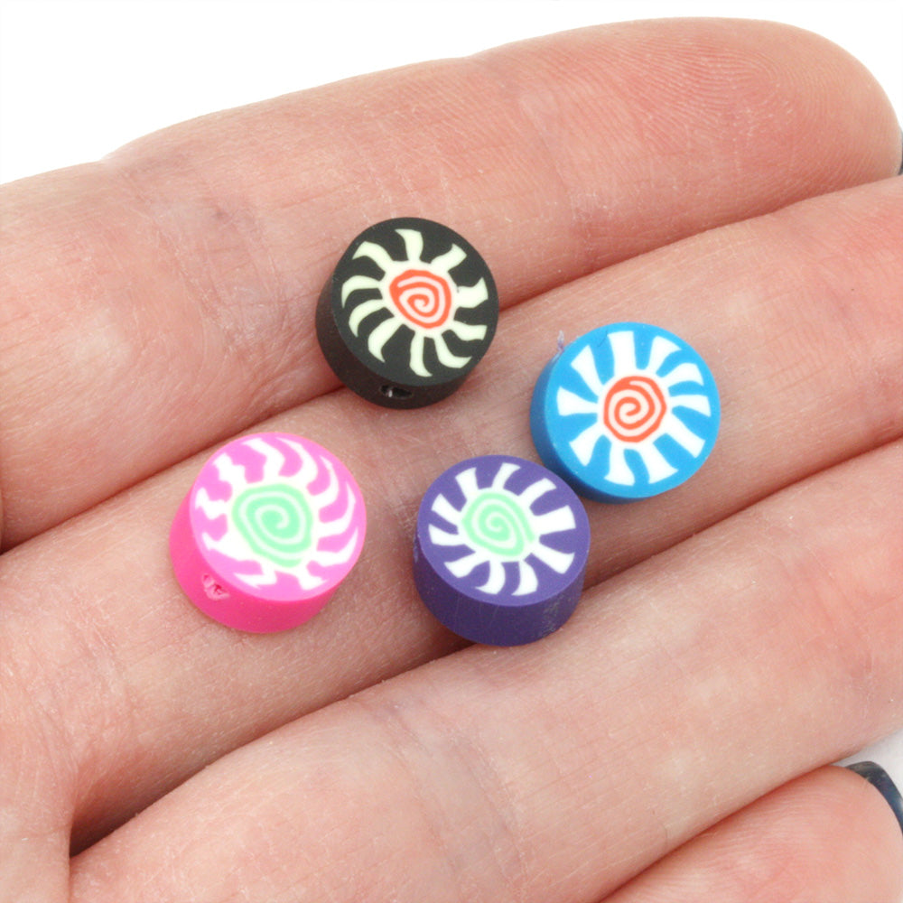 Polymer Clay Crazy Mix 10mm - Pack of 50