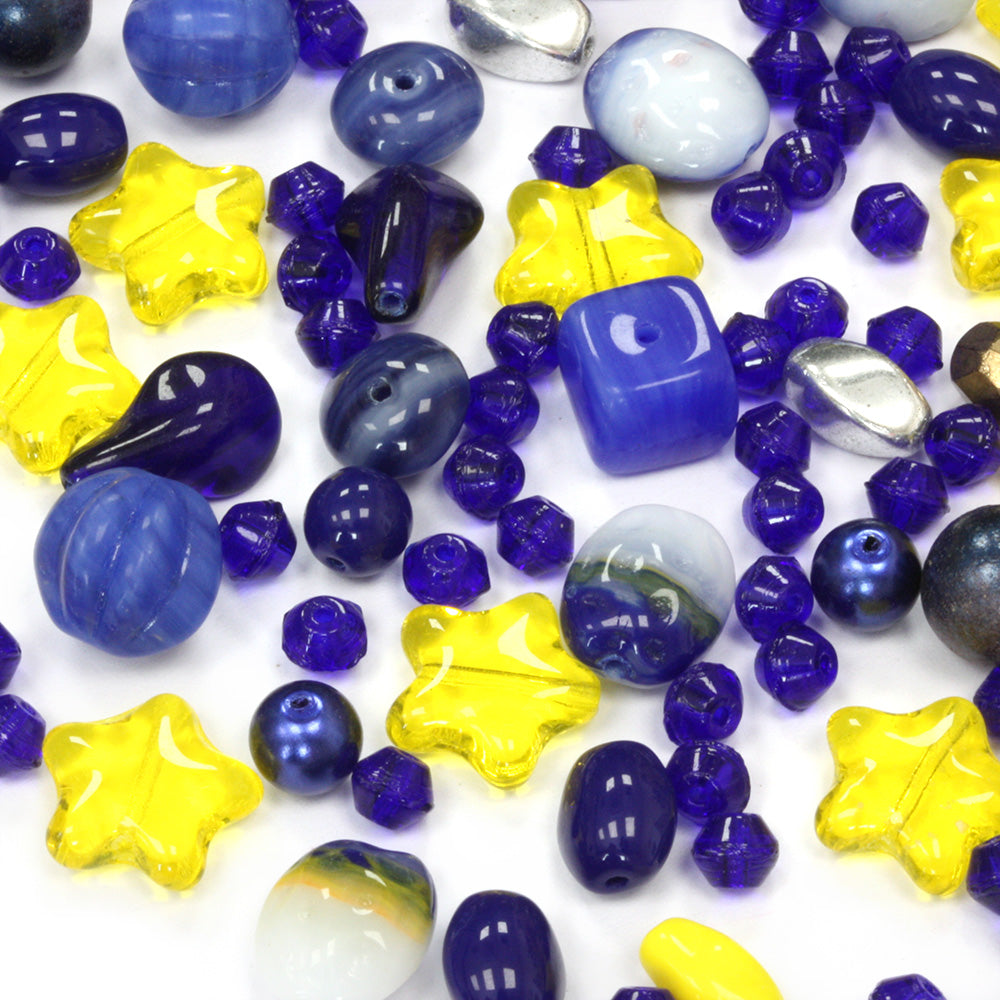 Czech Pressed Glass Mix Star Sky - Pack of 50g