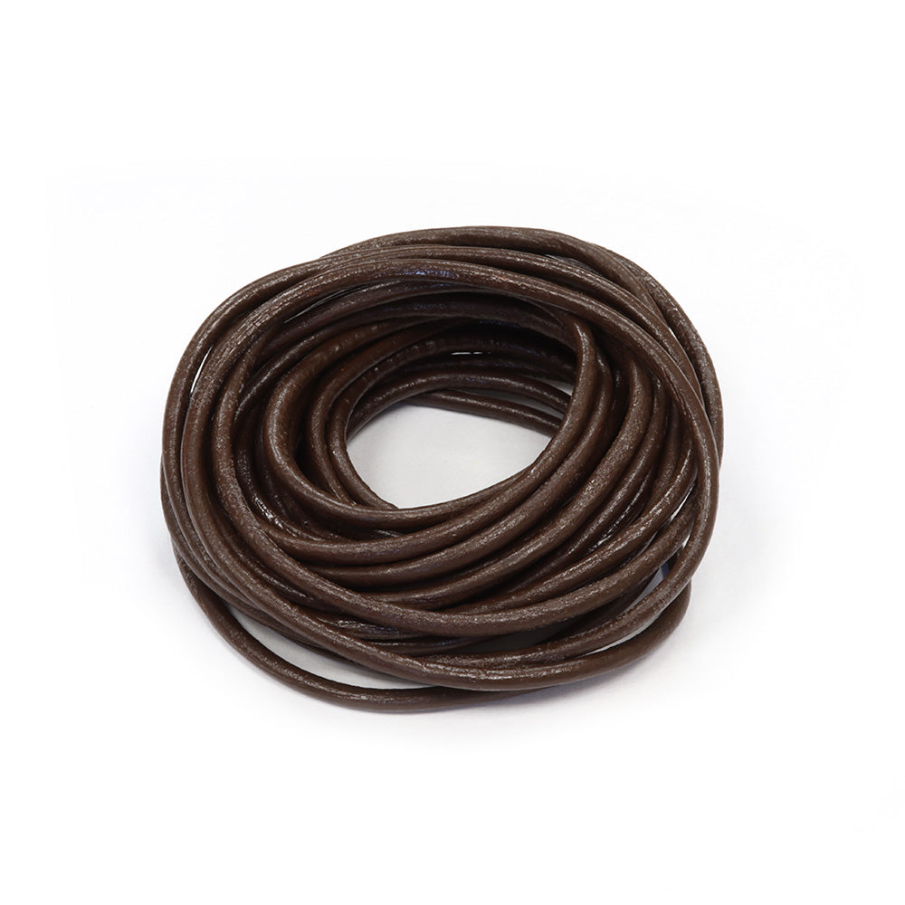 Thick Thong Brown Leather 2mm-Pack of 3m