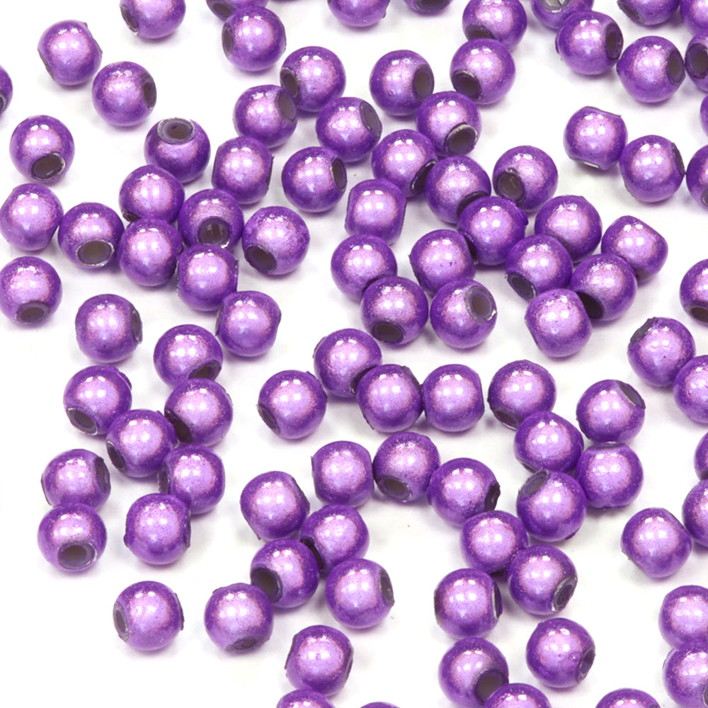 Miracle Bead Lilac Plastic Round 4mm-Pack of 200
