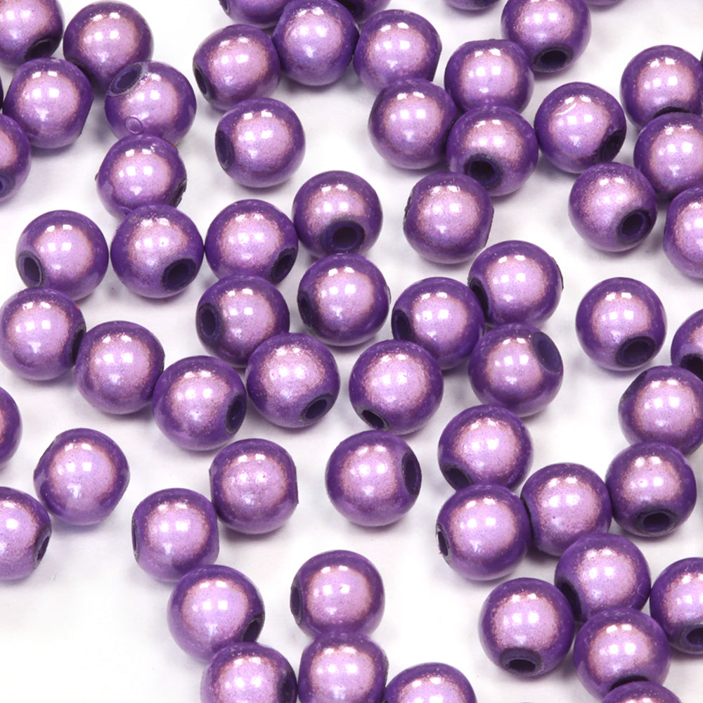 Miracle Bead Lilac Plastic Round 6mm-Pack of 200