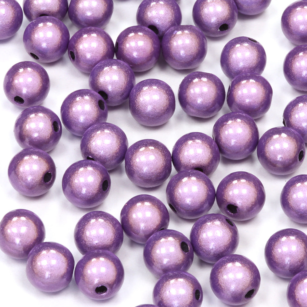 Miracle Bead Lilac Plastic Round 8mm-Pack of 100