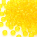 kids plastic transparent yellow coloured  pony beads with large holes