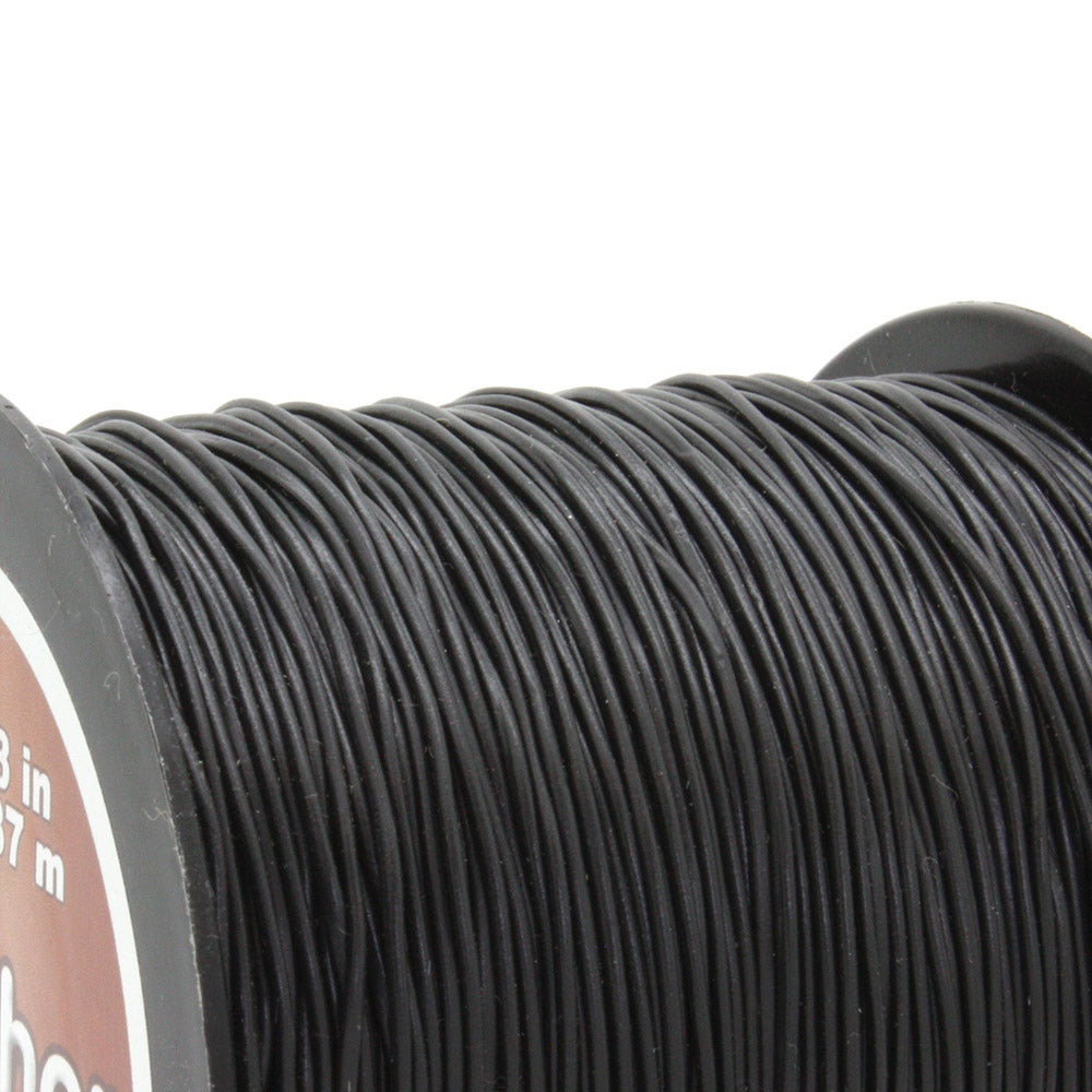 P'leather 1mm Black Cord - Reel of 137 metres