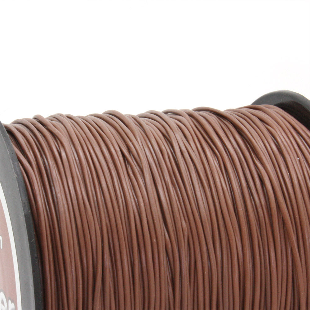 P'leather 1mm Brown Cord - Reel of 137 metres