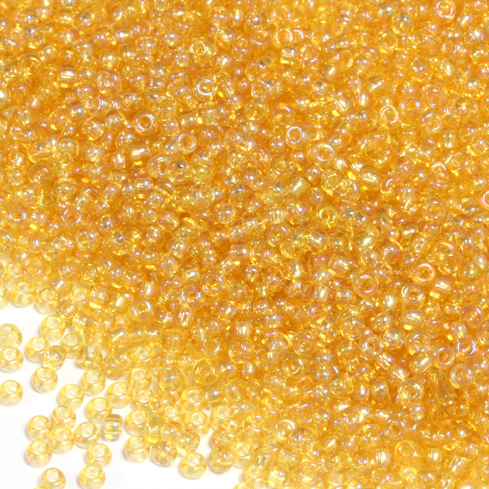 Rainbow Czech Gold Glass Rocaille/Seed 11/0-Pack of 100g
