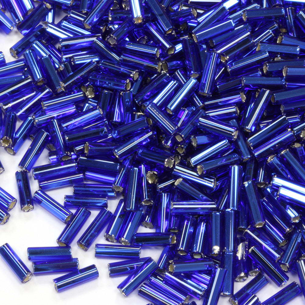 Royal Blue 6.6mm Bugle Silver Lined - Pack of 5g