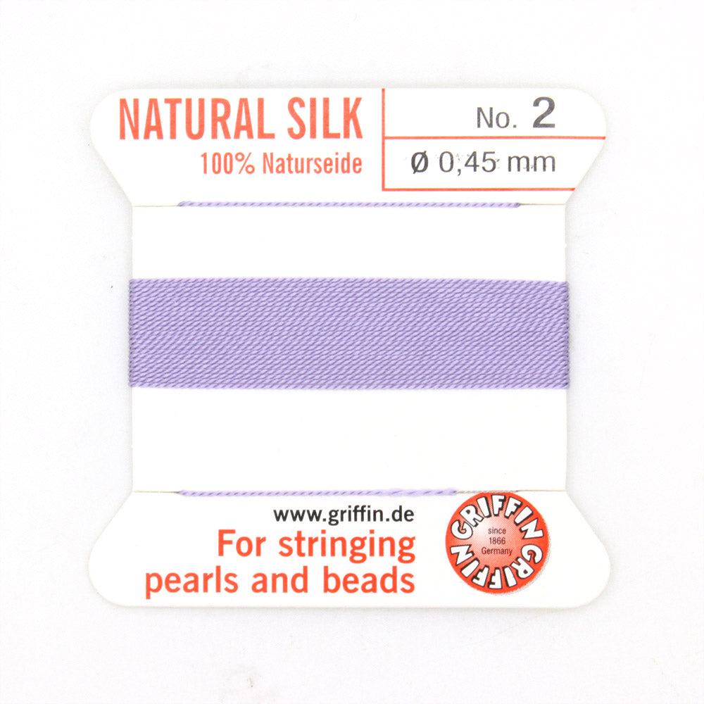 Lilac Silk Thread 0.45mm x 2m - Pack of 1