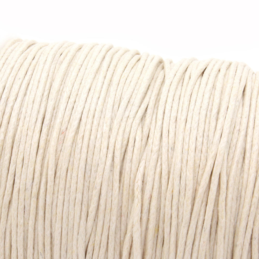 Waxed Natural Cotton 1mm-Pack of 100m
