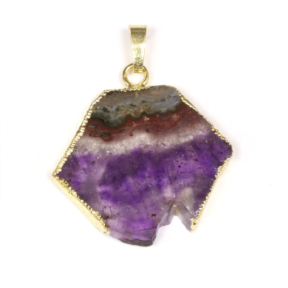 Amethyst Pendant Gold Plated - 1 piece