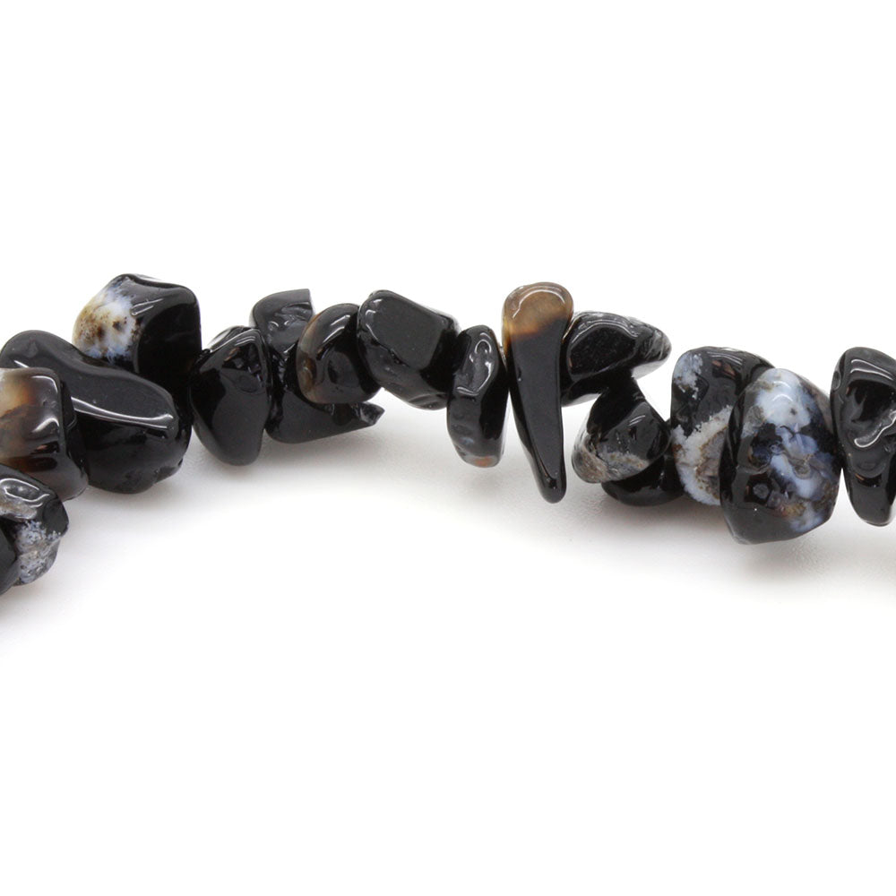 Black Onyx Chips - String of 80cm