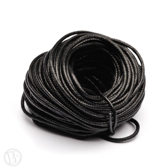 Thong Black Cotton 1.5mm-Pack of 10m