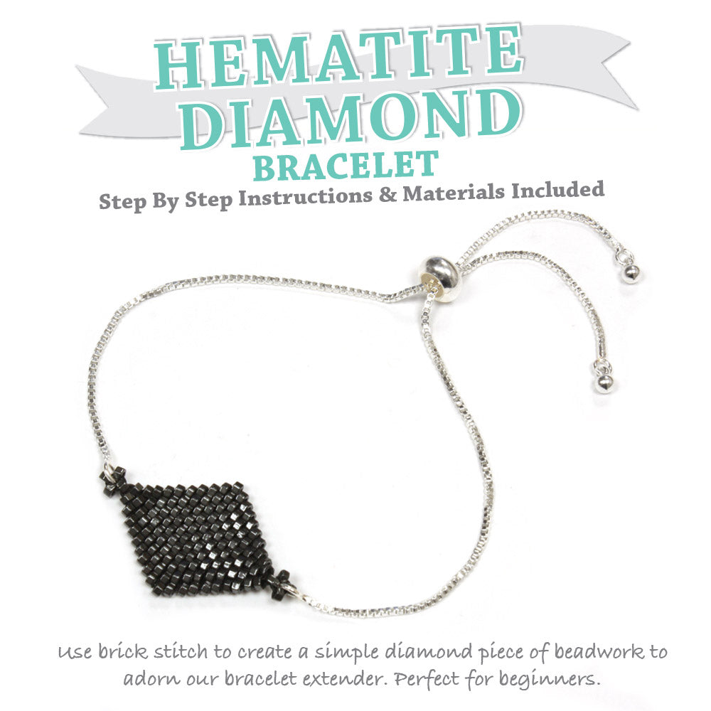 Hematite Diamond Bracelet Kit