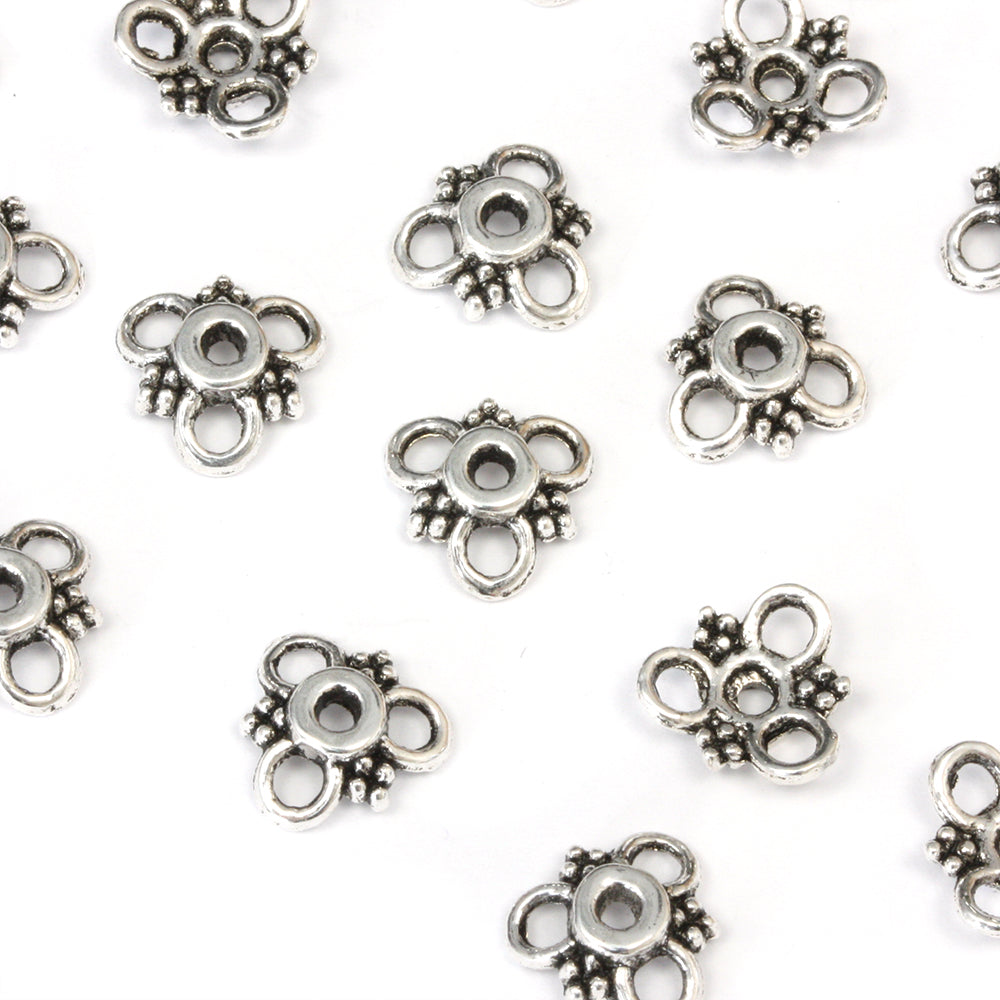 Link Bead Cap Antique Silver 10mm - Pack of 150
