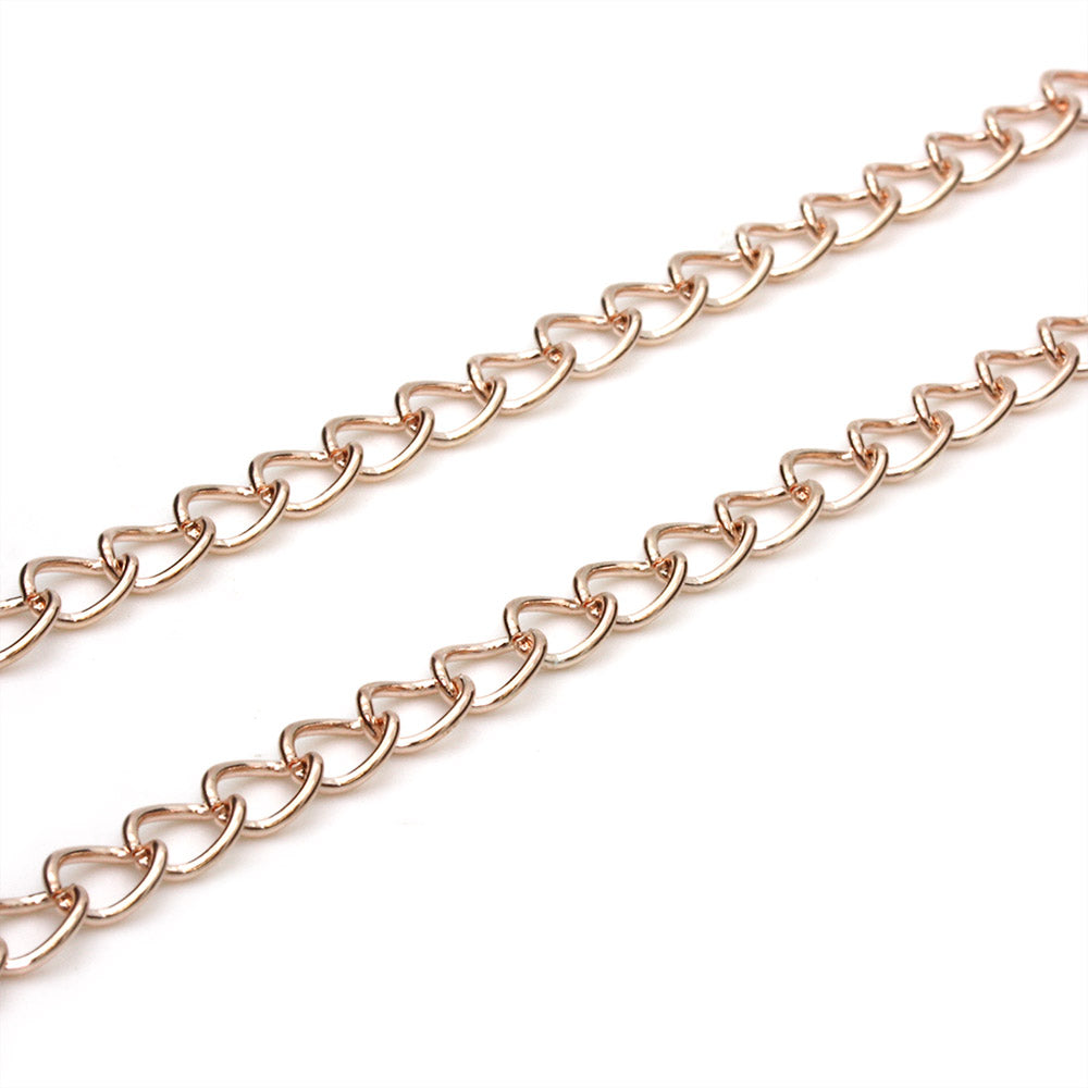 Heavy Chain Rose Gold Plated 4.5mm-Pack of 1m