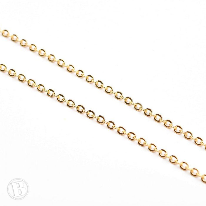 Trace Chain Gold Plated Metal 2mm-Pack of 10m