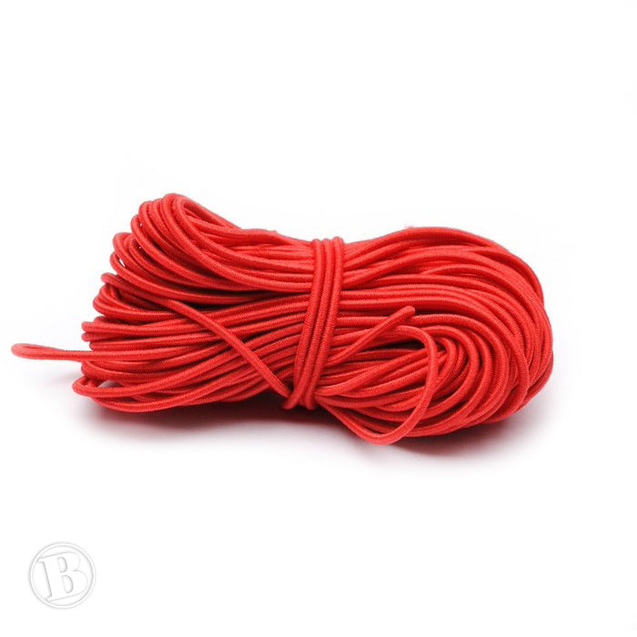 Coloured Elastic Red Elastic 1mm-Pack of 10m