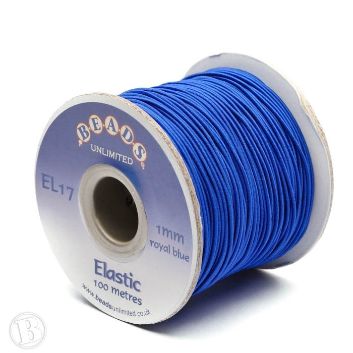 Coloured Elastic Royal Blue Elastic 1mm-Pack of 100m