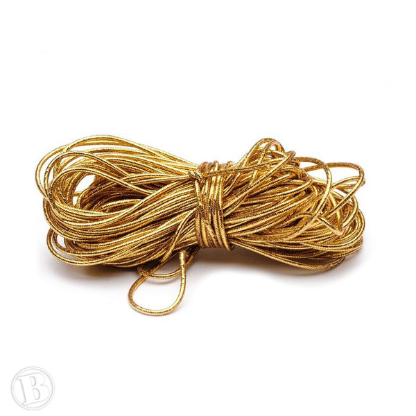 Metallic Elastic Gold Elastic 1mm-Pack of 10m