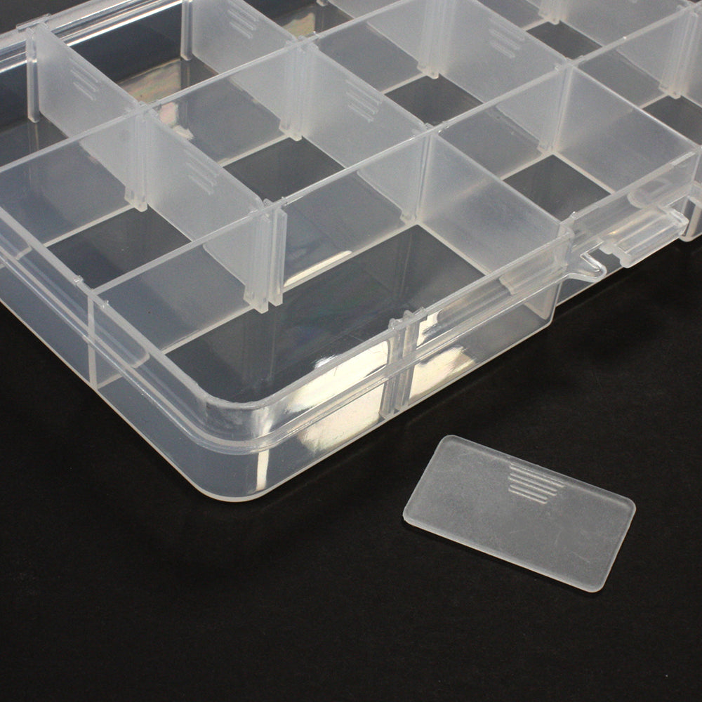 17x10cm Plastic Storage Box 15 Compartment - 1 Box