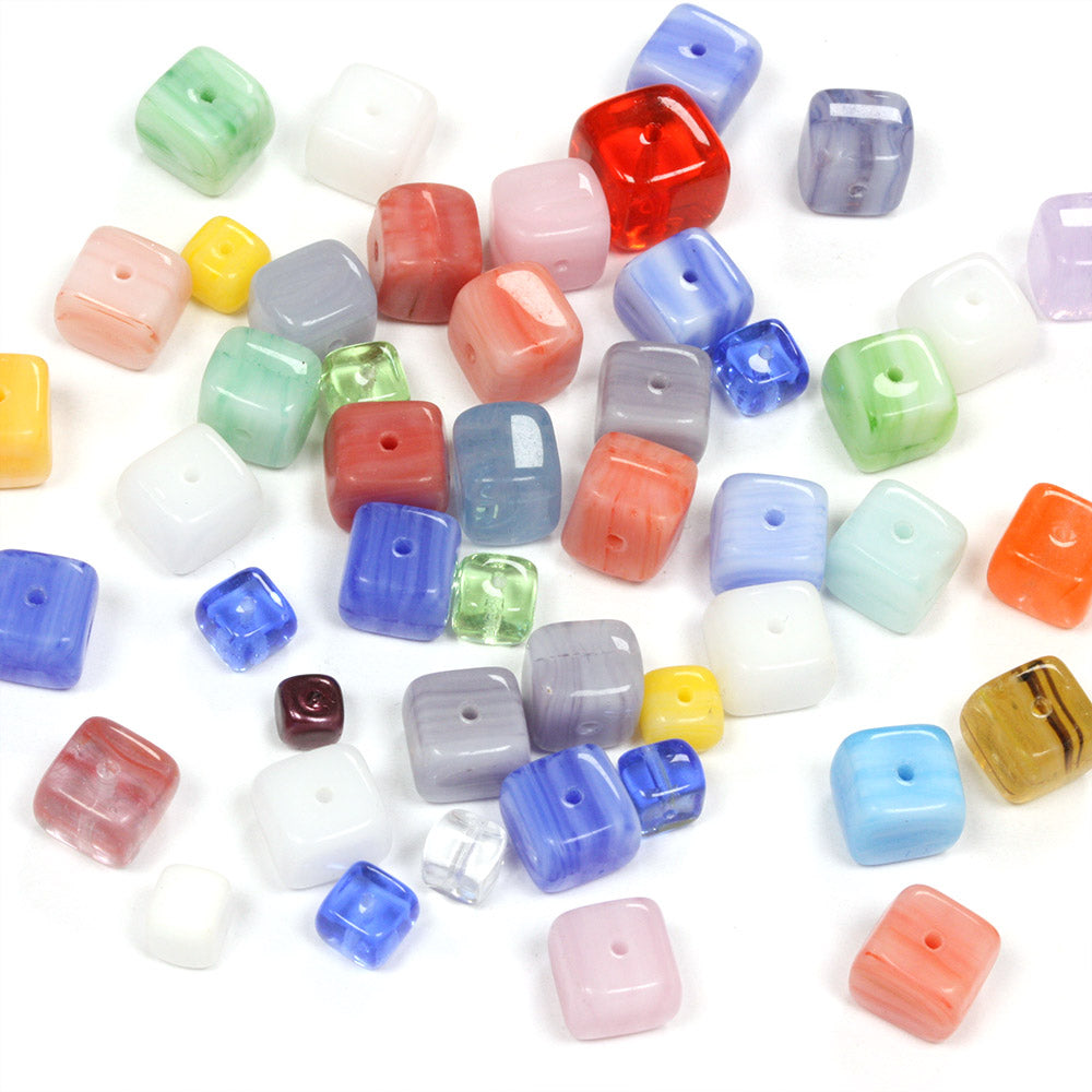 Pressed Glass Mix Cube - Pack of 50g
