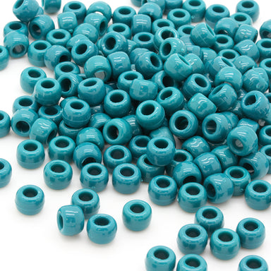 kids plastic turquoise coloured  pony beads with large holes