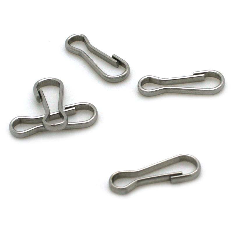 Heavy Hook Antique Silver Metal 18x6mm-Pack of 50