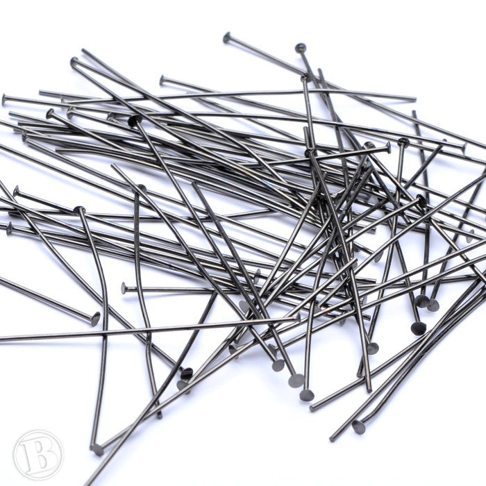 Headpin Black Antique 2"-Pack of 100