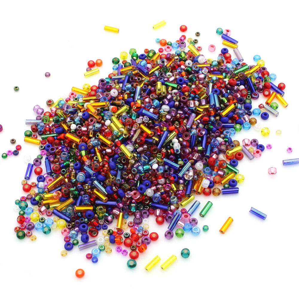Mixed Sweepings Mix Glass Rocaille/Seed -Pack of 100g
