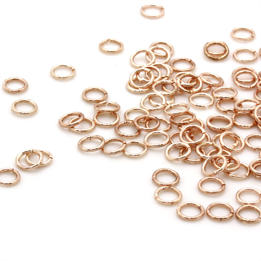 Jump Ring Rose Gold Plated 5mm-Pack of 100