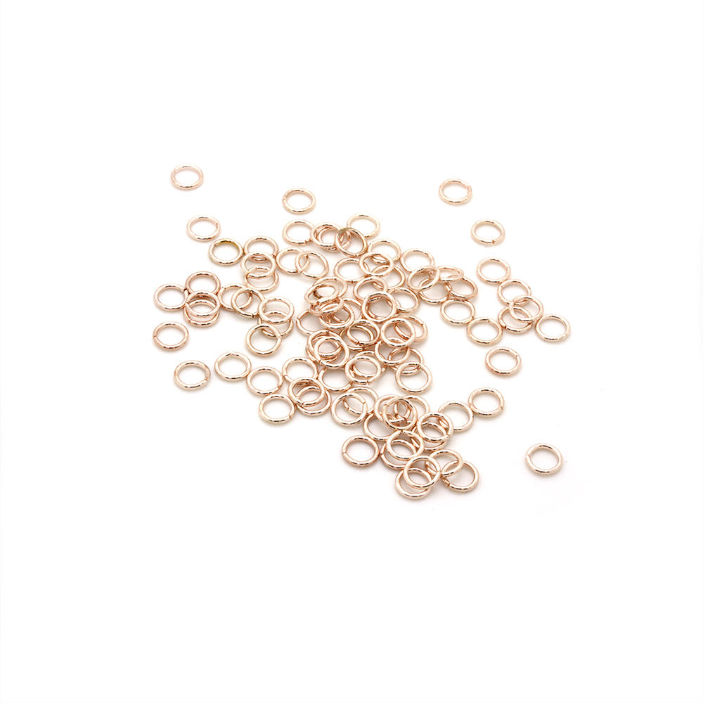 Jump Ring Rose Gold Plated 7mm-Pack of 100