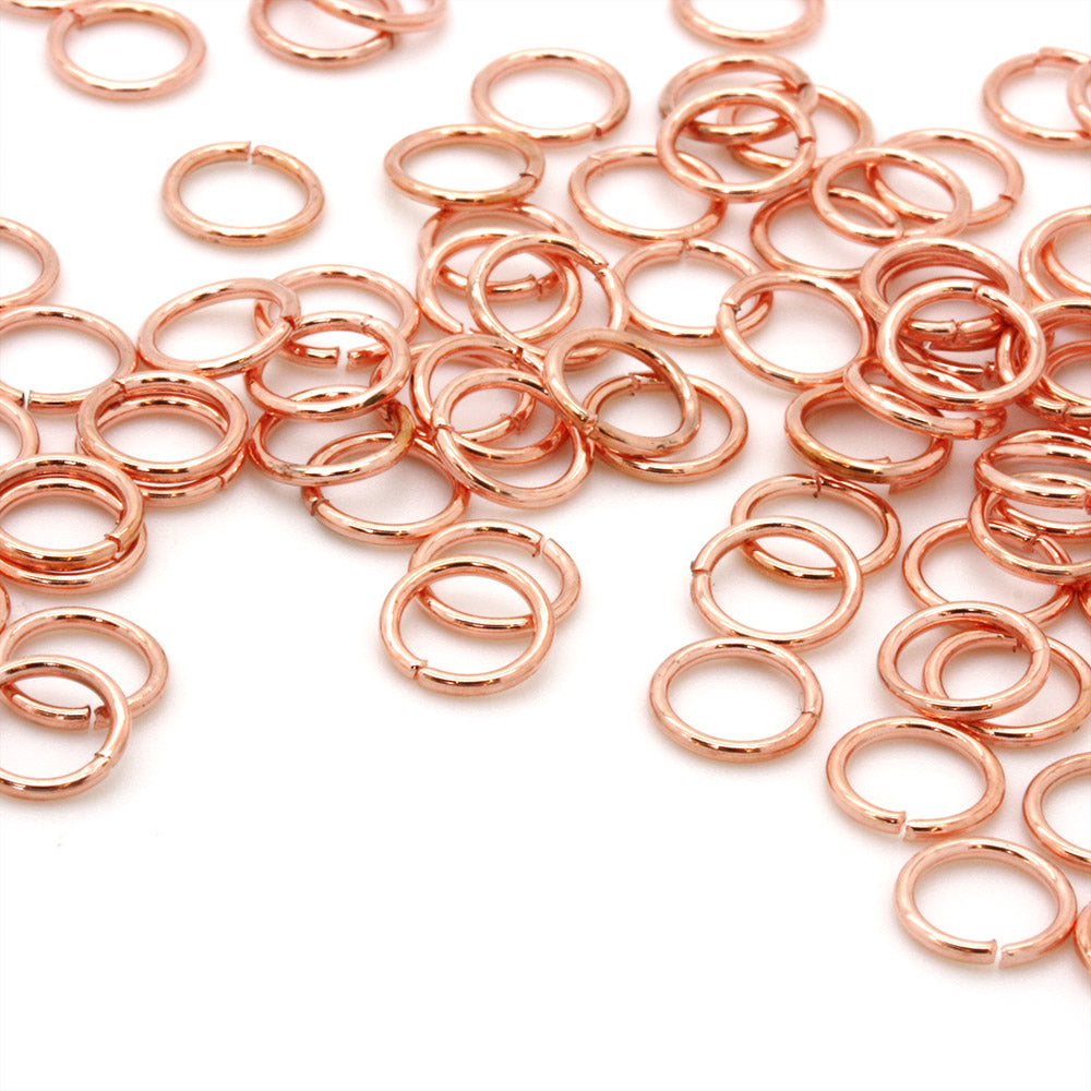Jump Ring Rose Gold Plated 8mm - Pack of 100