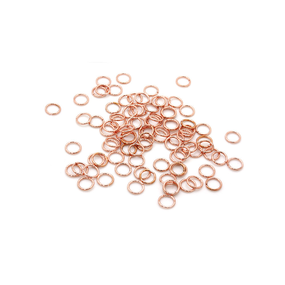 Jump Ring Rose Gold Plated 8mm - Pack of 100